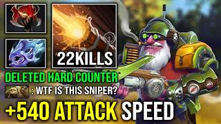 WTF +540 ATTACK SPEED Unlimited Crit Knockback Hit Like a Truck Sniper Deleted Counter Dota 2