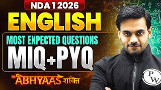 NDA English:  MIQ & PYQ ✅  English for NDA 1 2026🎯 NDA English One Shot | ABHYAAS 2026 |  DW NDA