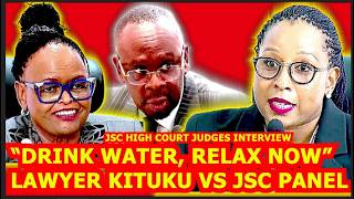 🥰CUTE LAWYER KITUKU SHAKES DURING HIGH COURT JUDGE INTERVIEW BY JSC, TOLD TO TAKE WATER TO COOL DOWN
