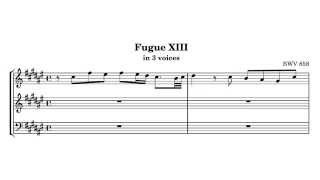 J.S. Bach, The Well-Tempered Clavier, Book I, Fugue No 13 in F-Sharp Major, BWV 858