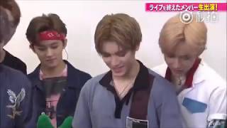180521 Winwin wants to eat the cake but Taeyong stops him - Abema live (360P)