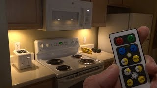 Brilliant Evolution Wireless LED Puck Light for Under Cabinet Lighting - Installation and Review