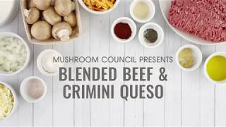Blended Beef and Crimini Queso Dip