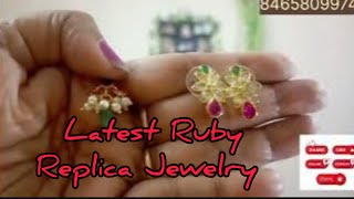 #latest Ruby Replica jewelry 😍 order 8465809974 #beads jewelry #sale #viralvideo