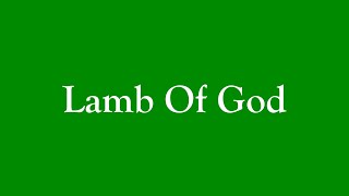 Lamb Of God 001182026