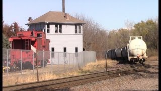 UP manifest on the Spine Line at Mills Tower in Iowa Falls