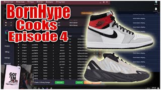 BornHype Cooks Ep #4 - Yeezy 700 Bone, Jordan 1 Smoke, Supreme & More! LIVE COP!
