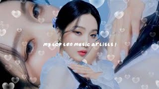 my top 10 music artists !
