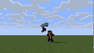 A Minecraft animation test ! ( Sword Combo )