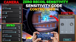 Bgmi ZERO RECOIL SENSITIVITY Code | 4 Finger Claw Control Bgmi ⚡️IPHONE 13 PRO MAX SENSITIVITY PUBG