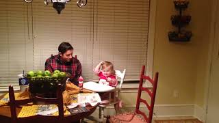 Daddy and Stella - Stella age 1