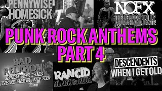 5 PUNK ROCK ANTHEMS PART 4 - BAD RELIGION, NOFX, PENNYWISE, DESCENDENTS AND RANCID- 4K - WITH LYRICS