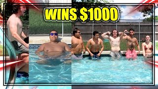LAST PERSON TO LEAVE THE POOL WINS $1000