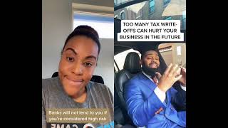 #duet with prince_donnell too many write-offs can cause the IRS to audit your/your business. Use a