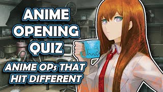 Anime Opening Quiz | (Anime Openings That Hit Different)