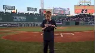 Christopher Duffley Sings at Red Sox 2013