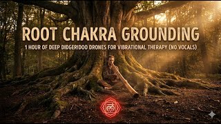 ROOT CHAKRA GROUNDING // 1 Hour of Deep Didgeridoo Drones for Vibrational Therapy (No Vocals)