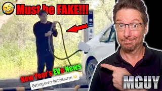 EV driver "SQUEEZES" electricity out of charging cable! | MGUY EV News 31 December 2025