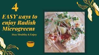 Best, Healthy & Easy Radish microgreens recipes | SeedTime microgreens
