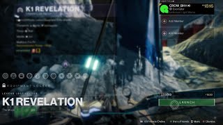 Destiny 2 K1 REVELATION 1840 Lost sector Exotic  Gauntlets