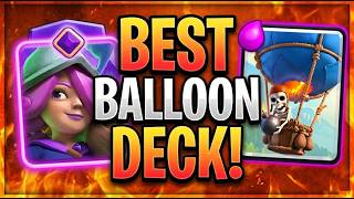 BEST Balloon Deck in Clash Royale 😱 Insane Clutch Matches! TOP 1 Balloon Deck