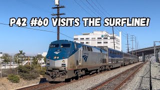 Amtrak P42DC #60 Visits the Surfline! Nice K5LA! 4.9.2025