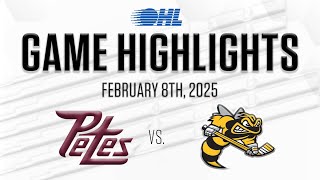 OHL Highlights: Peterborough Petes @ Sarnia Sting Feb. 8, 2025