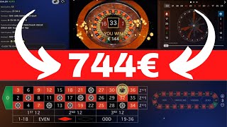 Auf 744€ mit Roulettestrategie – mit Live Roulette dauerhaft Geld verdienen – Logarithm Strategie