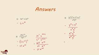 11. Answers to the practise questions