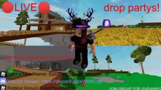 Roblox islands live/Huge drop party