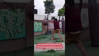 100 Pound Wrecking Ball Bag Workout Part 228. 2 Minute Round Of Kickboxing. Round 5!