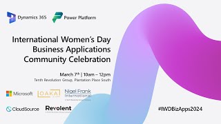 International Women's Day 2024: Microsoft Business Applications Community Celebrations