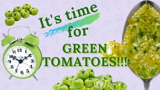 ☑️ Green tomatoes delicious salsa! 🌮Πεντανόστιμη salsa από πράσινες ντομάτες! 👍