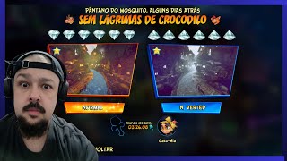15 - Crash Bandicoot 4 - 100% - Pântano do M, Alguns d  Atrás, SEM LÁGRIMAS DE CROCODILO - (Normal)
