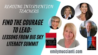 Unlock your inner intervention leader: Lessons from the Big Sky Literacy Summit