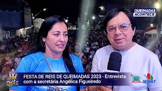 A secretária Angélica Figueiredo falou sobre a organização da Festa de Reis de Queimadas/PB