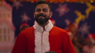 Christmas whatsapp status || Virat kohli as Santa Clause|| From Starsports|| #christmasnewsongs