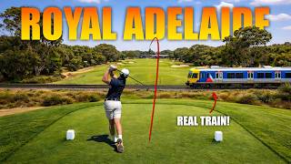 This Golf Course Has A TRAIN In The Fairway…