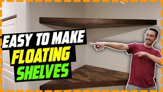 Floating Corner Shelves [ How To ]
