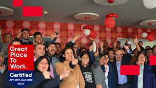 Experience the Great Place  To Work Certificate celebration worldwide