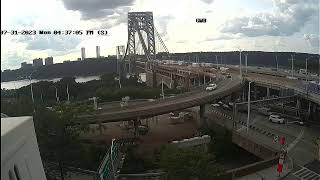 24/7 Live Stream: George Washington Bridge (GWB) NYC Side