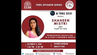 IIM Ahmedabad: The Red Brick Summit 2021 || Shaheen Mistri
