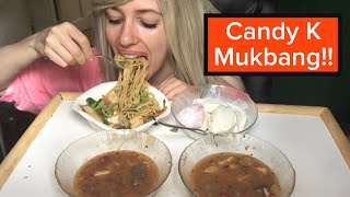 Venison Stew, Asian Noodles, and Vanilla Bean Mochi!! Candy K Mukbang!!