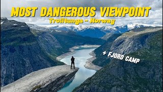 Norway - CRAZY View point at Trolltunga! + Hiking and camping with the boys