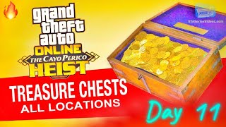 DAY 11 ALL TREASURE CHEST LOCATIONS! Cayo Perico Heist (Grand Theft Auto 5)
