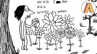Quirky animation on human condition | Who I am and What I Want - by David Shrigley & Chris Shepherd