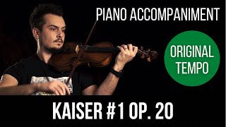 Kayser Violin Etude No 1 Op 20 | Piano Accompaniment