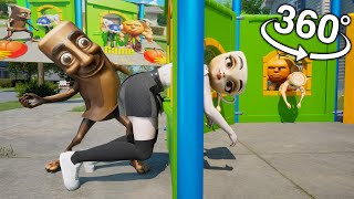 Italian Brainrot Backslapping Game In VR 360° |8K