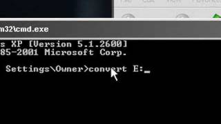 Convert FAT32 Into NTFS (Removable Device)