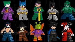 LEGO Batman The Videogame - All 46 Characters (Gameplay Showcase)